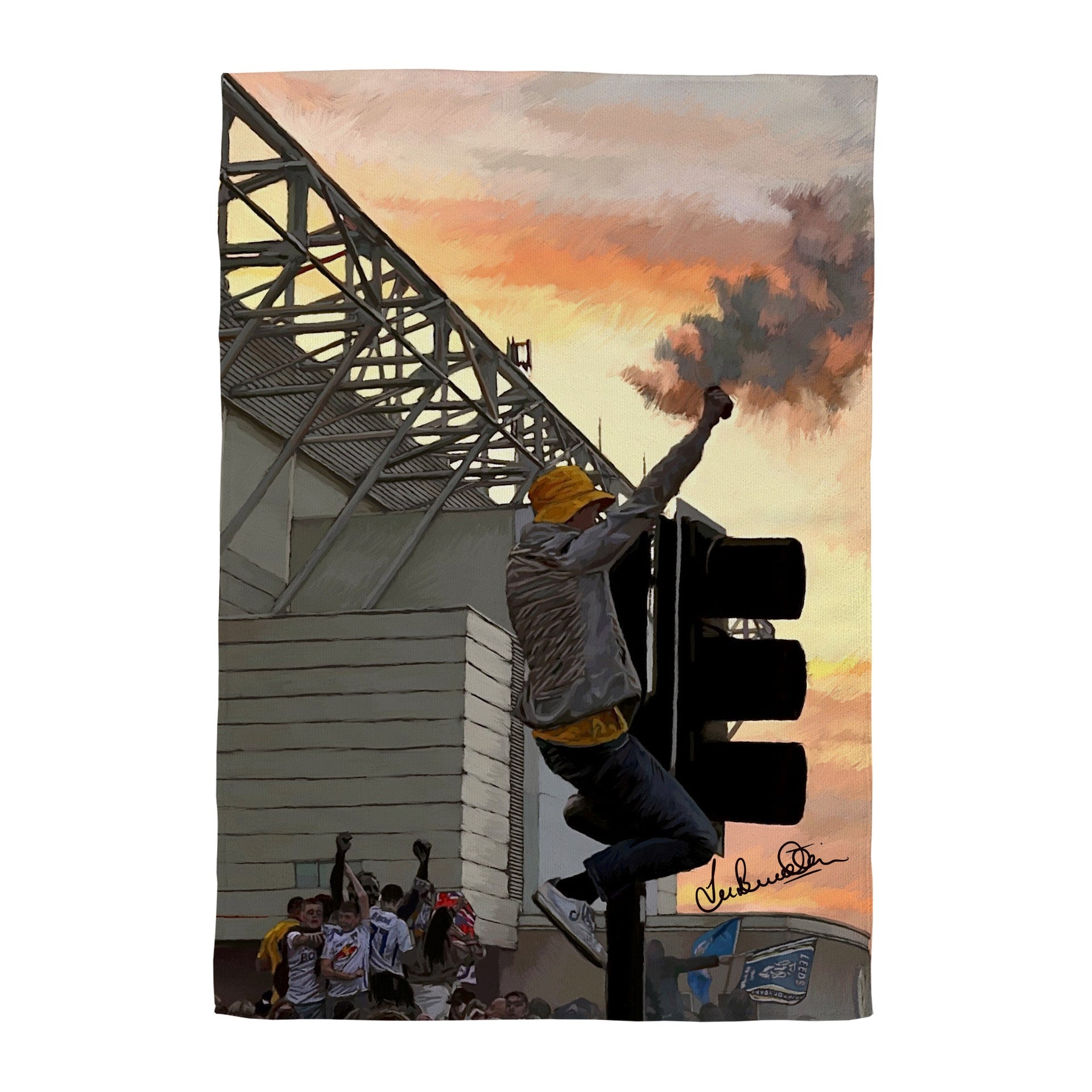 Lee Buccilli - Leeds Supporter - Microfibre Tea Towel