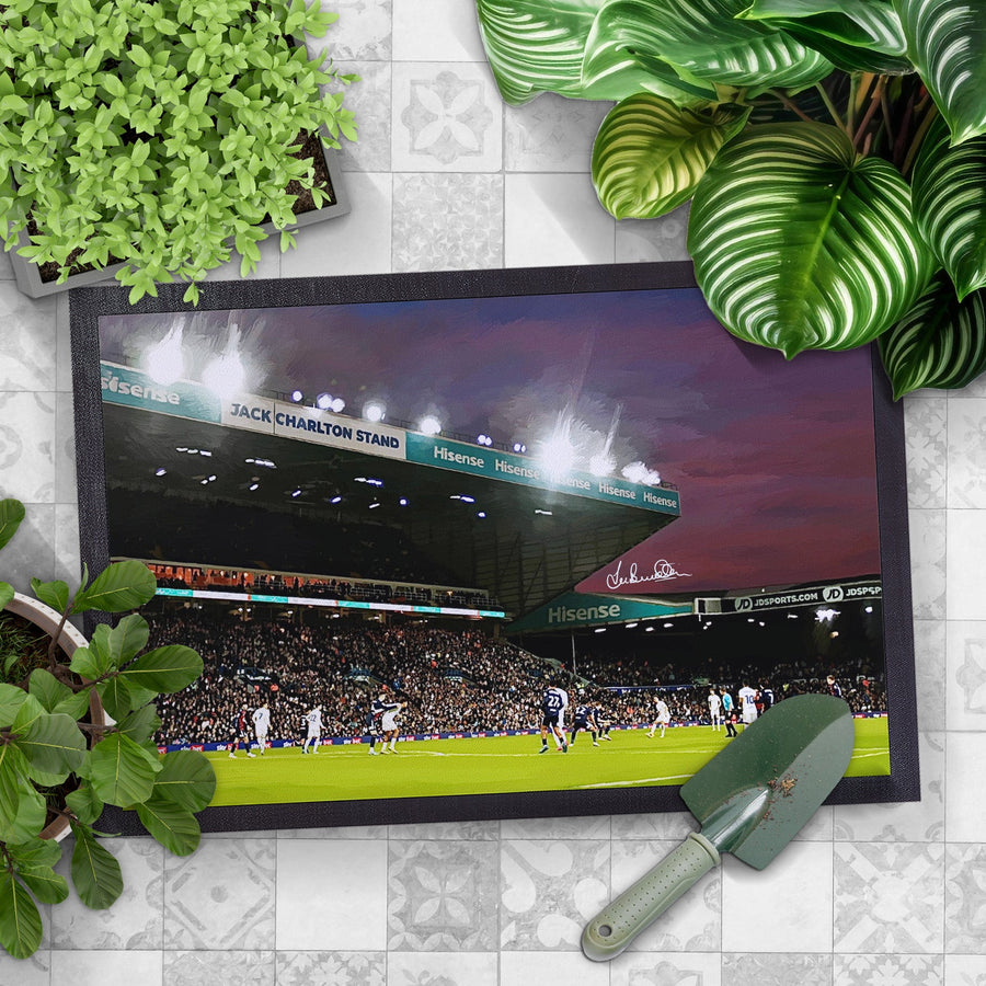 Lee Buccilli - Elland Road at Night - Door Mat - 60cm x 40cm