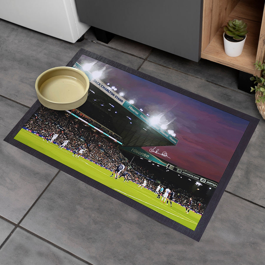 Lee Buccilli - Elland Road at Night - Door Mat - 60cm x 40cm