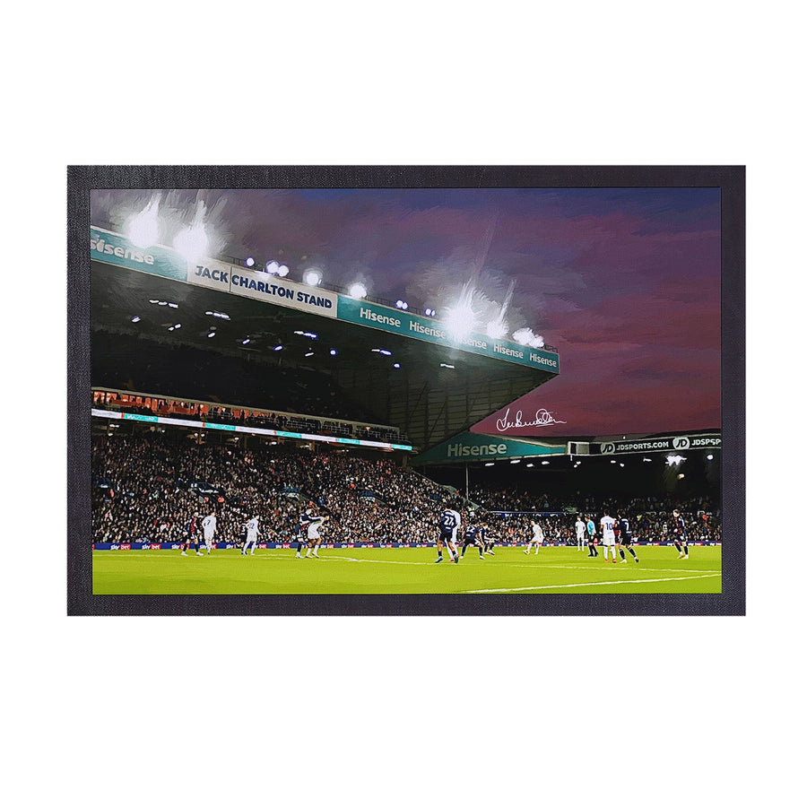 Lee Buccilli - Elland Road at Night - Door Mat - 60cm x 40cm
