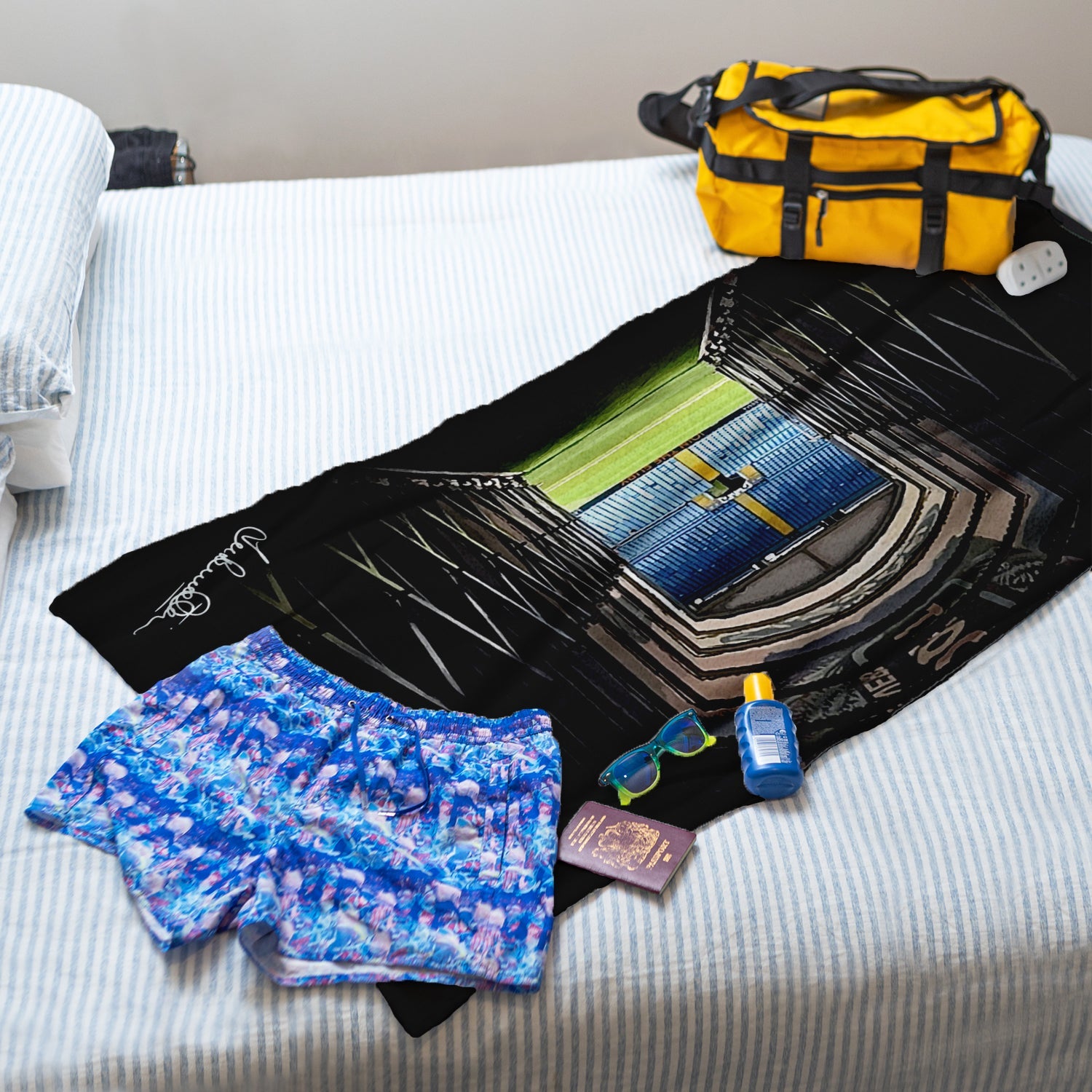 Lee Buccilli - Tunnel - Beach Towel - 150cm x 75cm