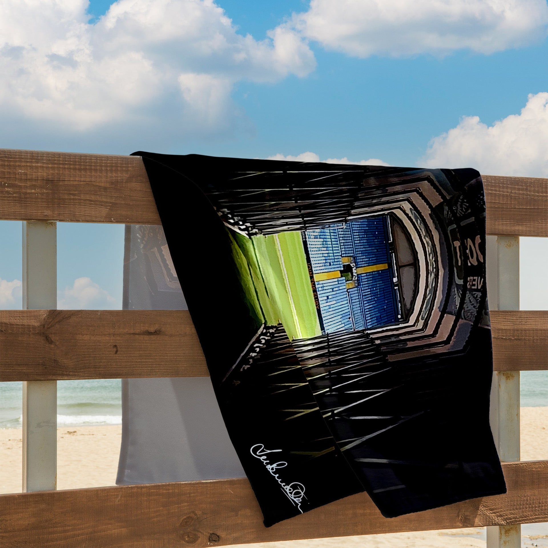 Lee Buccilli - Tunnel - Beach Towel - 150cm x 75cm
