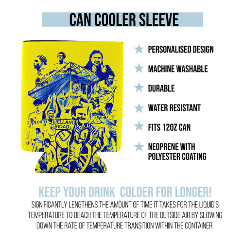 Leeds Montage - Retro Football - Can Cooler
