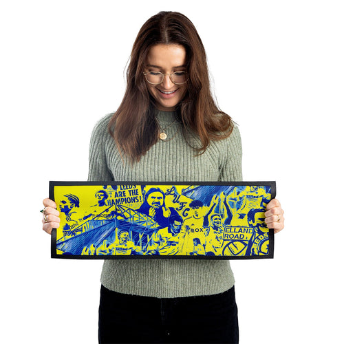 Leeds Montage - Retro Football - Bar Runner