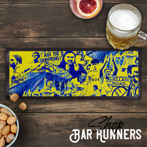 Leeds Montage - Retro Football - Bar Runner