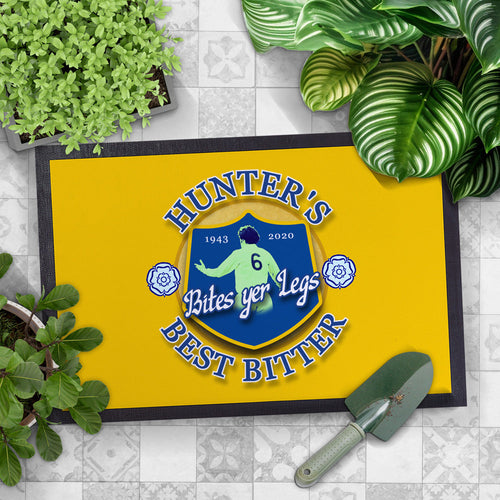 Leeds Hunter - Football Legends - Door Mat -60cm X 40cm
