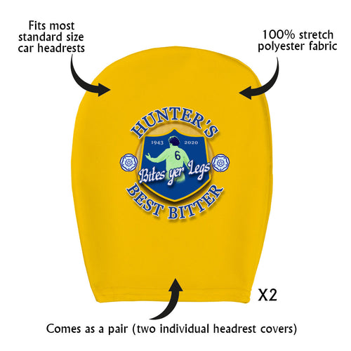 Leeds Hunter- Football Legends - Headrest Cover