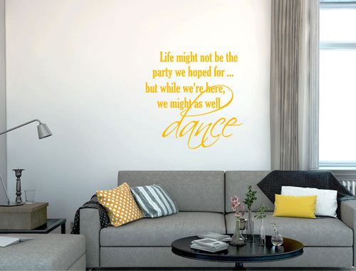 Motivational Dance Wall Quote Sticker Decal