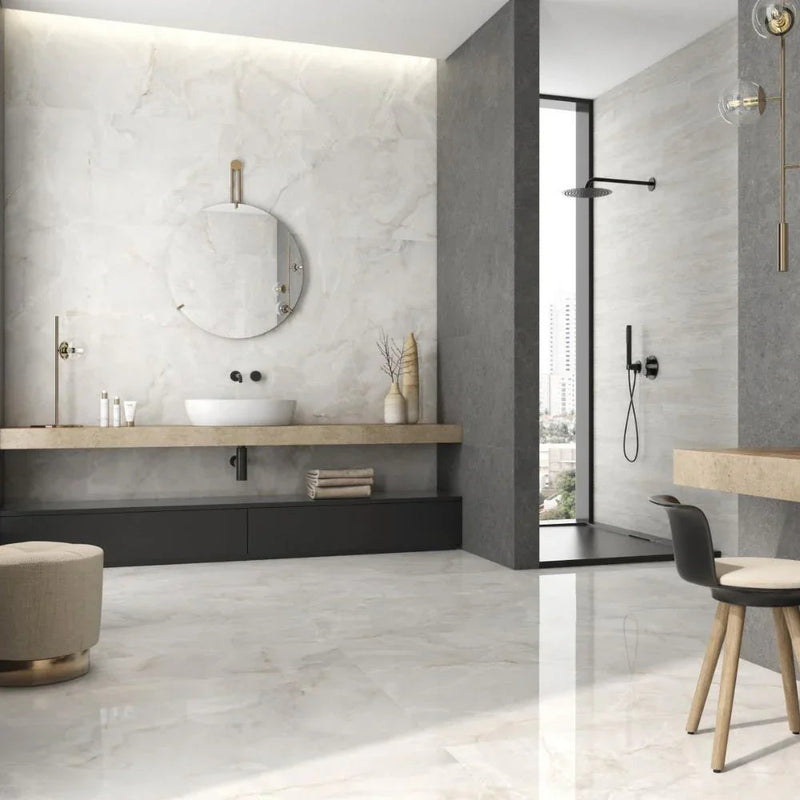 Ligera Snow Porcelain Tile 120 x 120cm