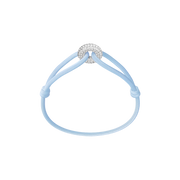 Silver Soho Pavé Cord Bracelet