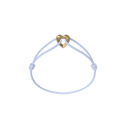 Golden Heart Cord Bracelet