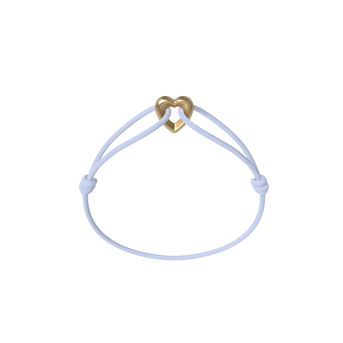Golden Heart Cord Bracelet