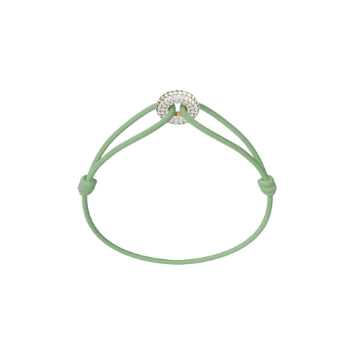 Mini Golden Soho Pavé Cord Bracelet