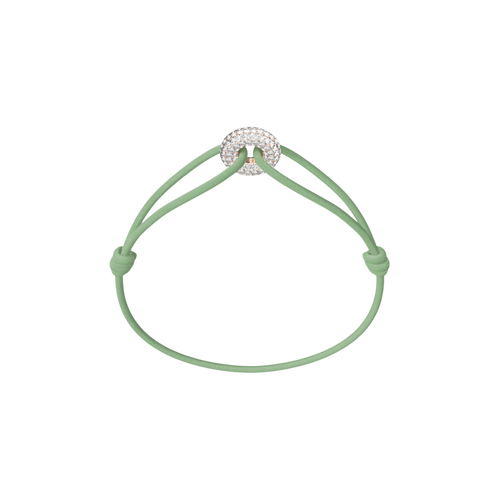 Mini Rose Soho Pavé Cord Bracelet