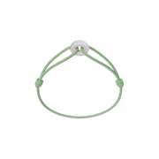 Mini Silver Soho Pavé Cord Bracelet