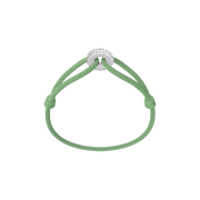 Silver Soho Pavé Cord Bracelet