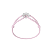 Silver Soho Pavé Cord Bracelet