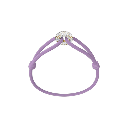 Silver Soho Pavé Cord Bracelet