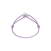 Mini Silver Soho Pavé Cord Bracelet