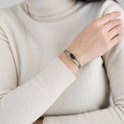 Carbon Regent Cord Bracelet
