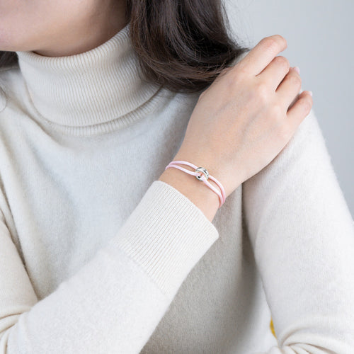Silver Soho Diamond Cord Bracelet