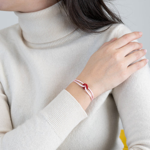 Coral Soho Cord Bracelet