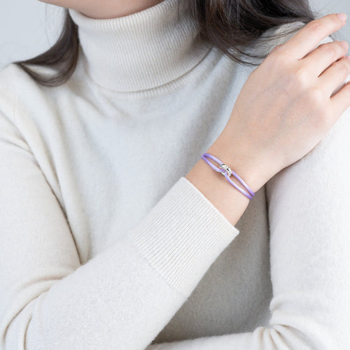 Silver Soho Diamond Cord Bracelet
