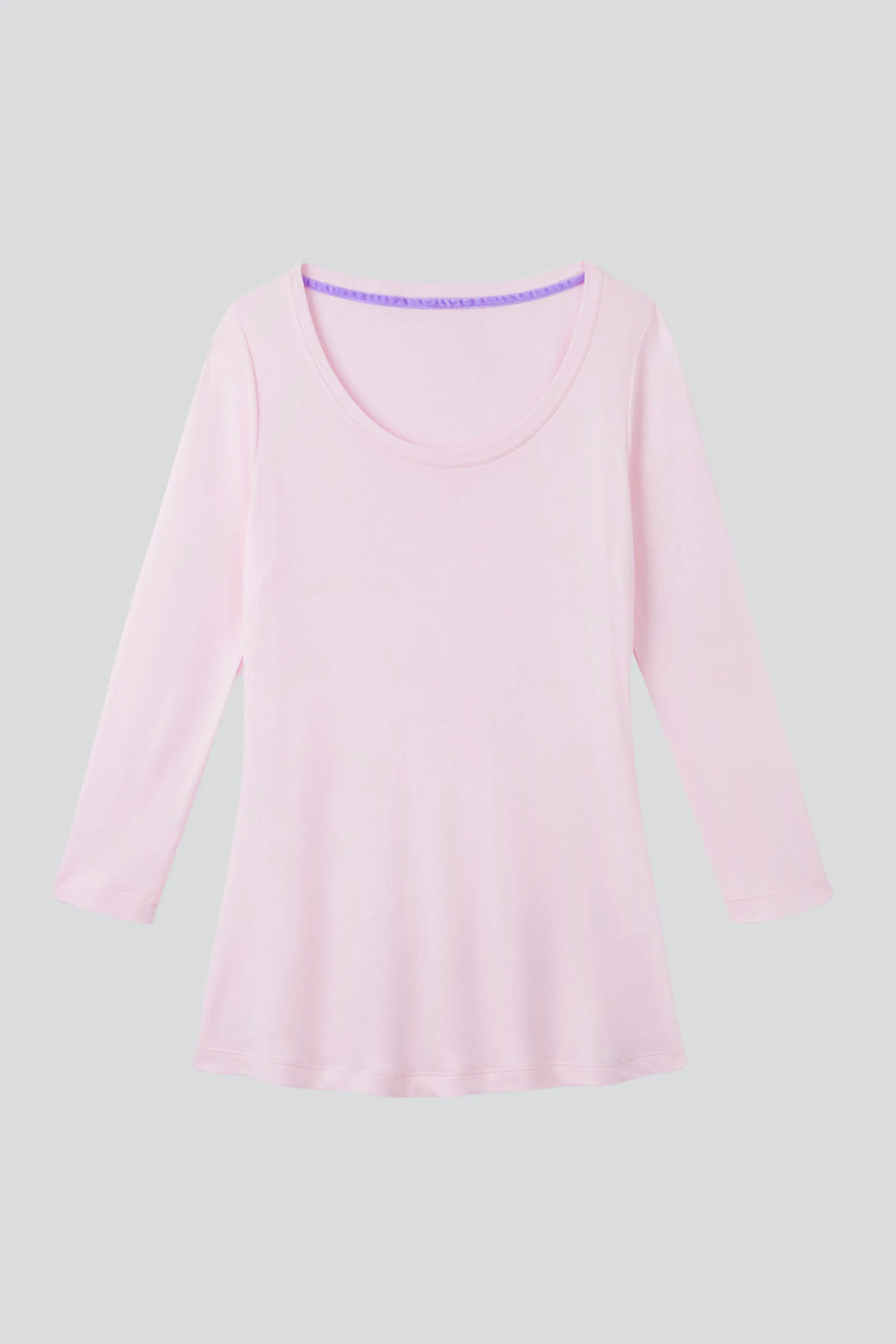 3/4 Sleeve Scoop Neck Cotton Modal T-Shirt