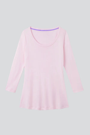 3/4 Sleeve Scoop Neck Cotton Modal T-Shirt