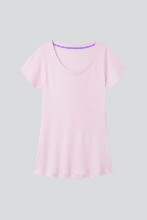 Scoop Neck Cotton Modal T-Shirt