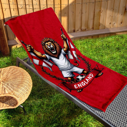 England - Lion Celebration - Beach Towel