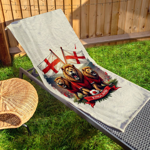 England Football - 3 Lions - Beach Towel