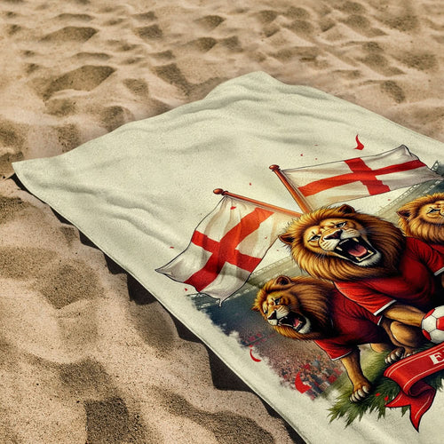 England Football - 3 Lions - Beach Towel