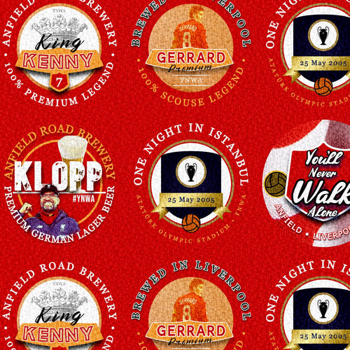 Liverpool - Football Legends - Microfibre Beach Towel - 150cm x 75cm