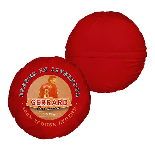 Liverpool Gerrard - Football Legends - Circle Cushion 14"