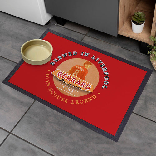 Liverpool Gerrard  - Football Legends - Door Mat -60cm X 40cm
