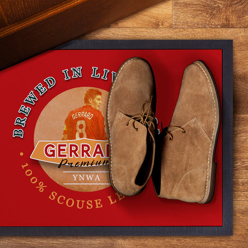 Liverpool Gerrard  - Football Legends - Door Mat -60cm X 40cm