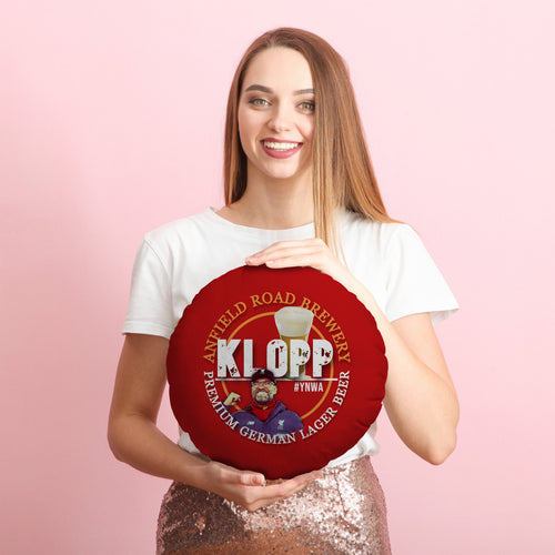 Liverpool Klopp - Football Legends - Circle Cushion 14"