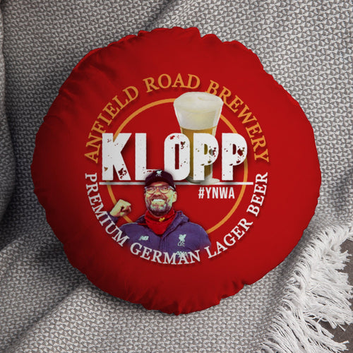 Liverpool Klopp - Football Legends - Circle Cushion 14"