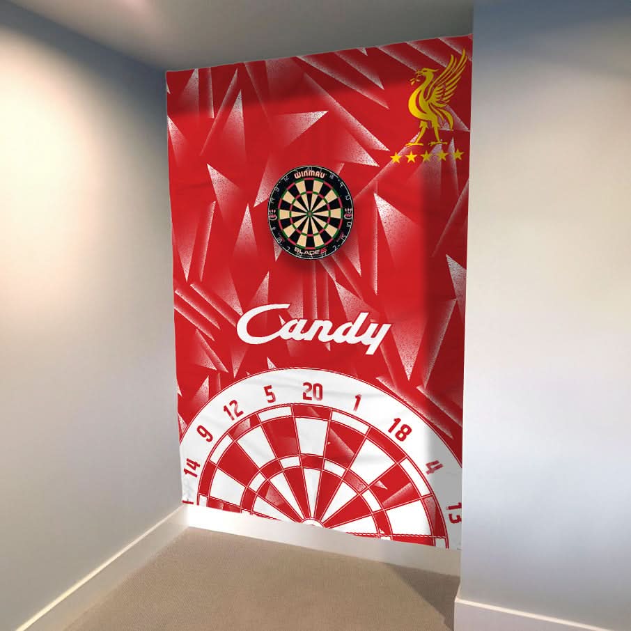 Liverpool Retro - 1989 Home - Personalised Darts Wall Banner - Two Sizes [COLLECTIVE]