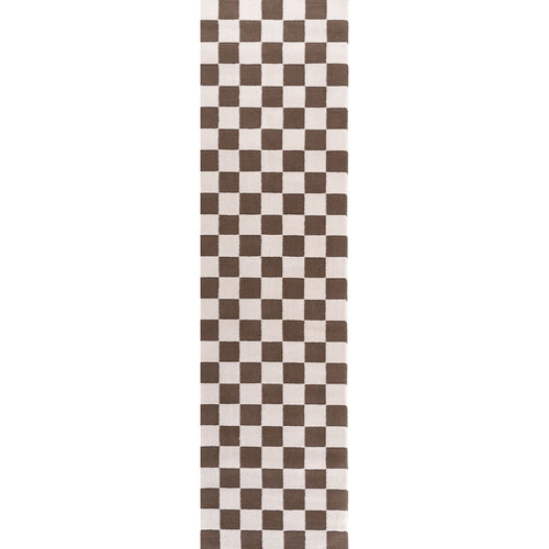 Loft Checkerboard Brown Rug