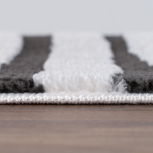 Loft Geometric Dark Grey Rug