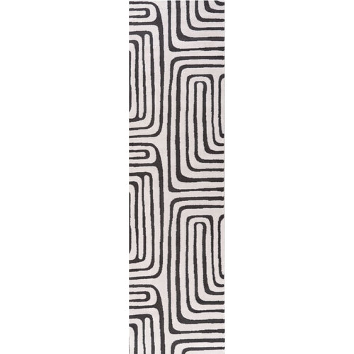 Loft Geometric Dark Grey Rug