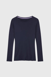 Long Sleeve Crew Neck Cotton Modal T-shirt