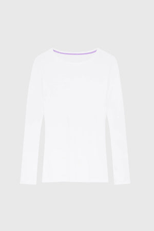 Long Sleeve Crew Neck Cotton Modal T-shirt
