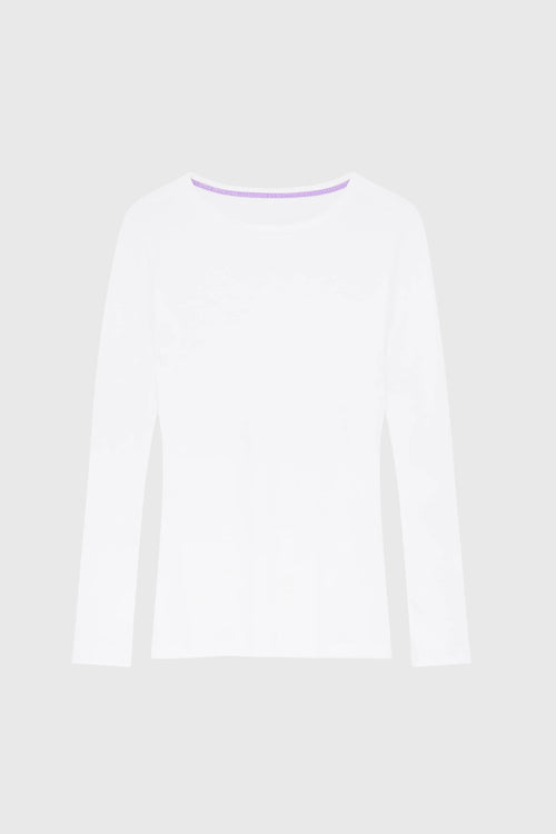 Long Sleeve Crew Neck Cotton Modal T-shirt