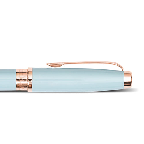 Matilda Myres | Ball Point Pen with Black Ink | Rose Gold & Blue