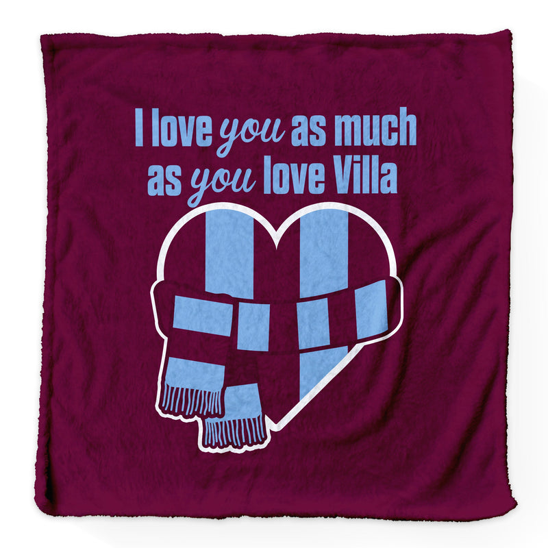 Love You as much as You Love Villa - Luxury Fleece Blanket 150cm X 150cm