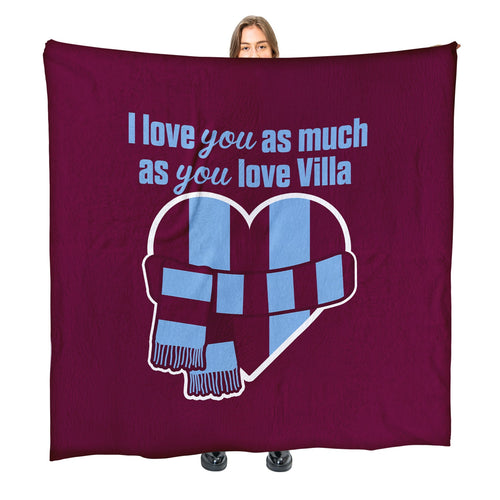 Love You as much as You Love Villa - Luxury Fleece Blanket 150cm X 150cm