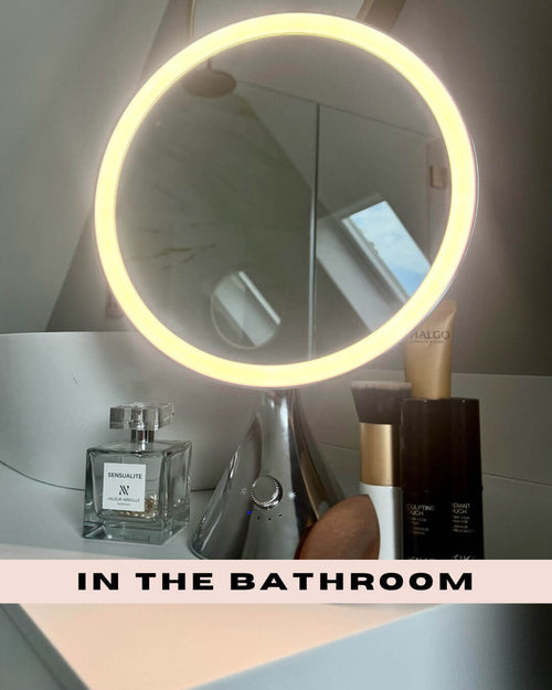 LumiGlam Pro Cosmetic Vanity Mirror in Chrome